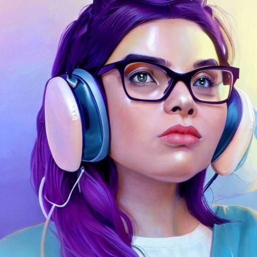 AI Generated Image of a Gamer Girl