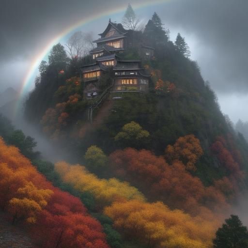 in digital format digital painting art beautiful landscape o...