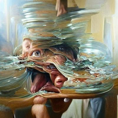 ADHD in Oil Painting Style of James Gurney