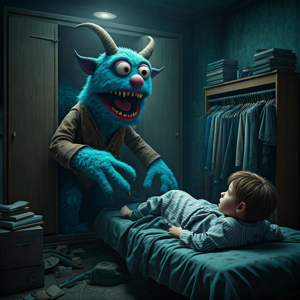 Tattered Muppet Emerges from Closet in Frightening High-Cont...