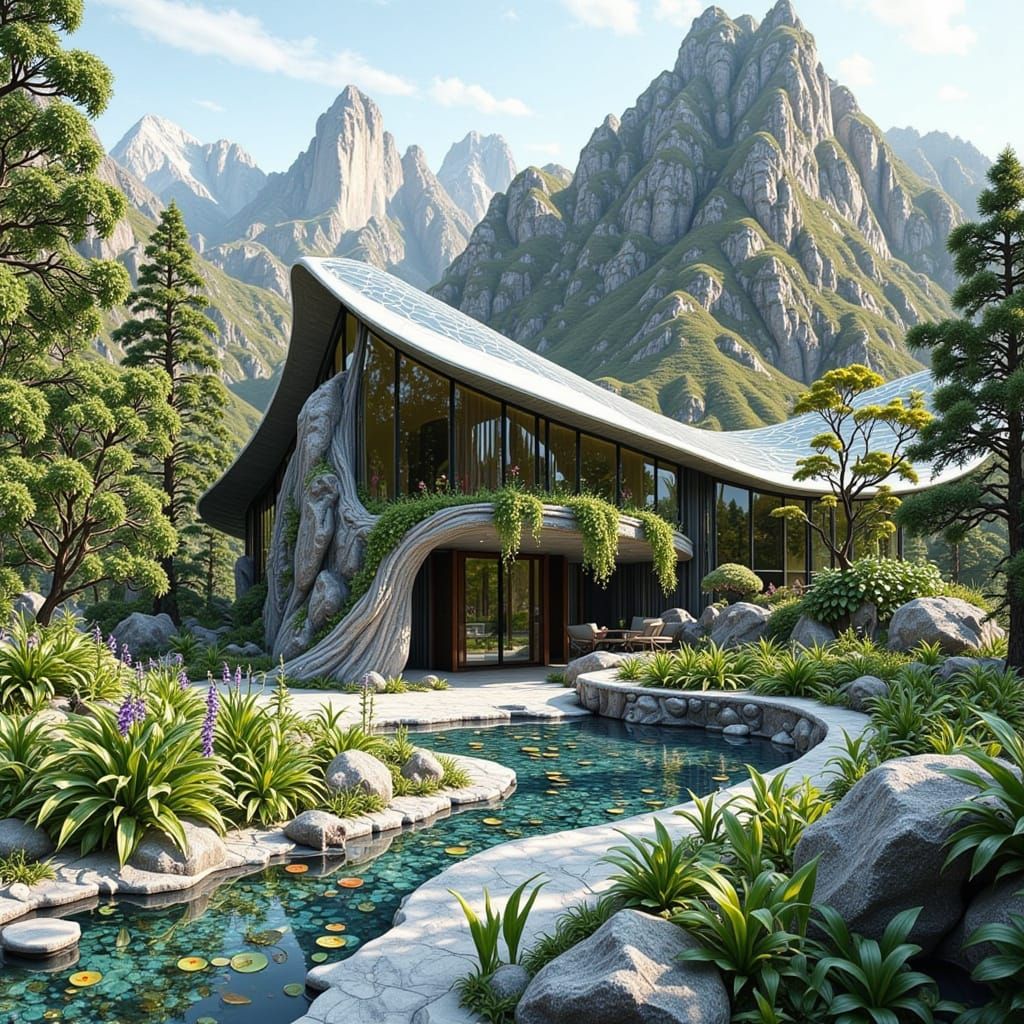 Surreal Eco Home in a Postmodern Architectural Form