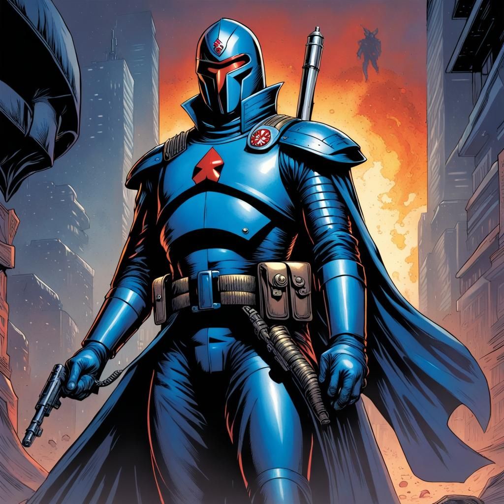 Cobra Commander Comic Book Art Illustration