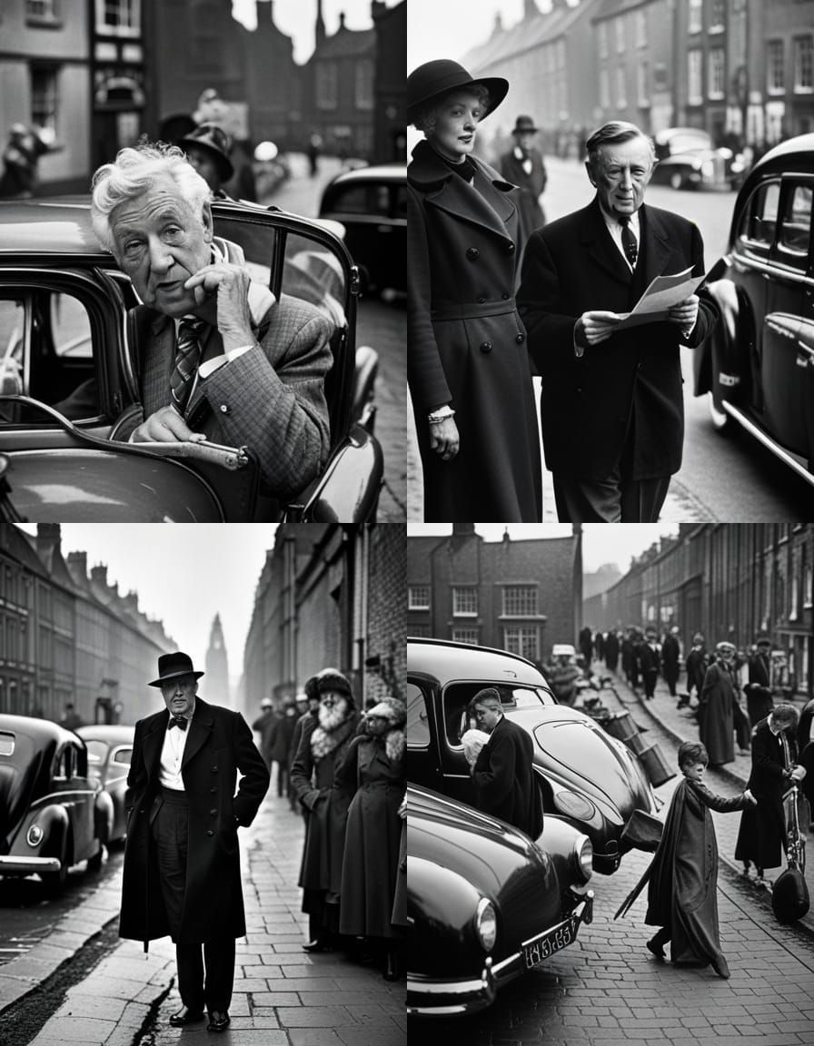 Candid Street Photography in Gritty Black and White