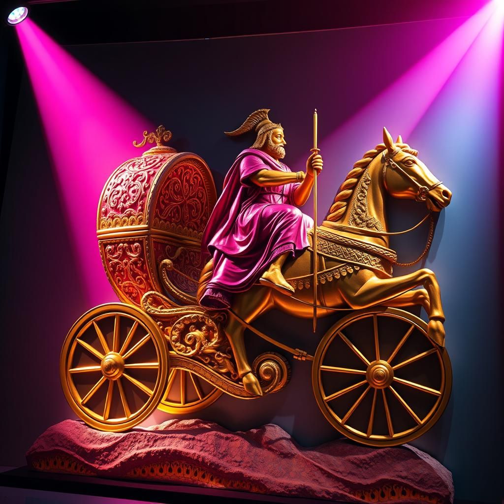 Cyrus the Great: Gilded Relief in Minoan Style