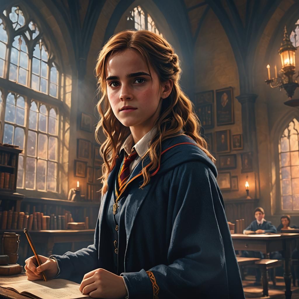 Emma Watson as Hermione Granger: Fantasy Portrait