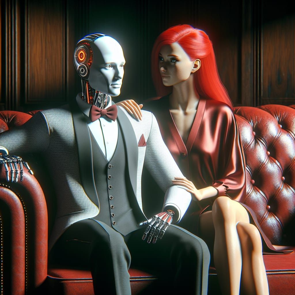 Counseling Session: Human and Android Couple