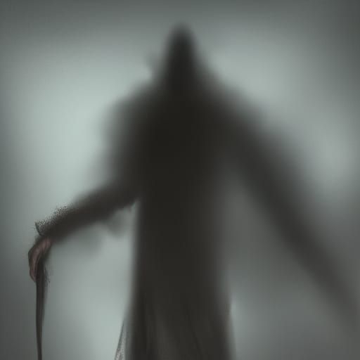 Creepy Shadow Man in Detailed Matte Painting