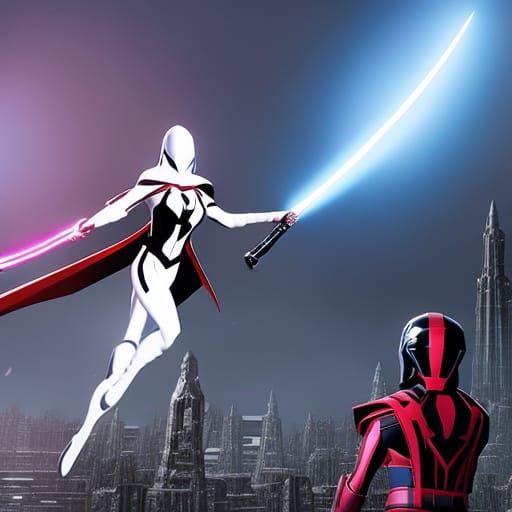 Spider-Gwen vs Darth Vader: Fantasy Battle