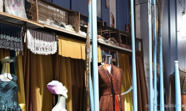 Post-Apocalyptic Thrift Store with Mannequins