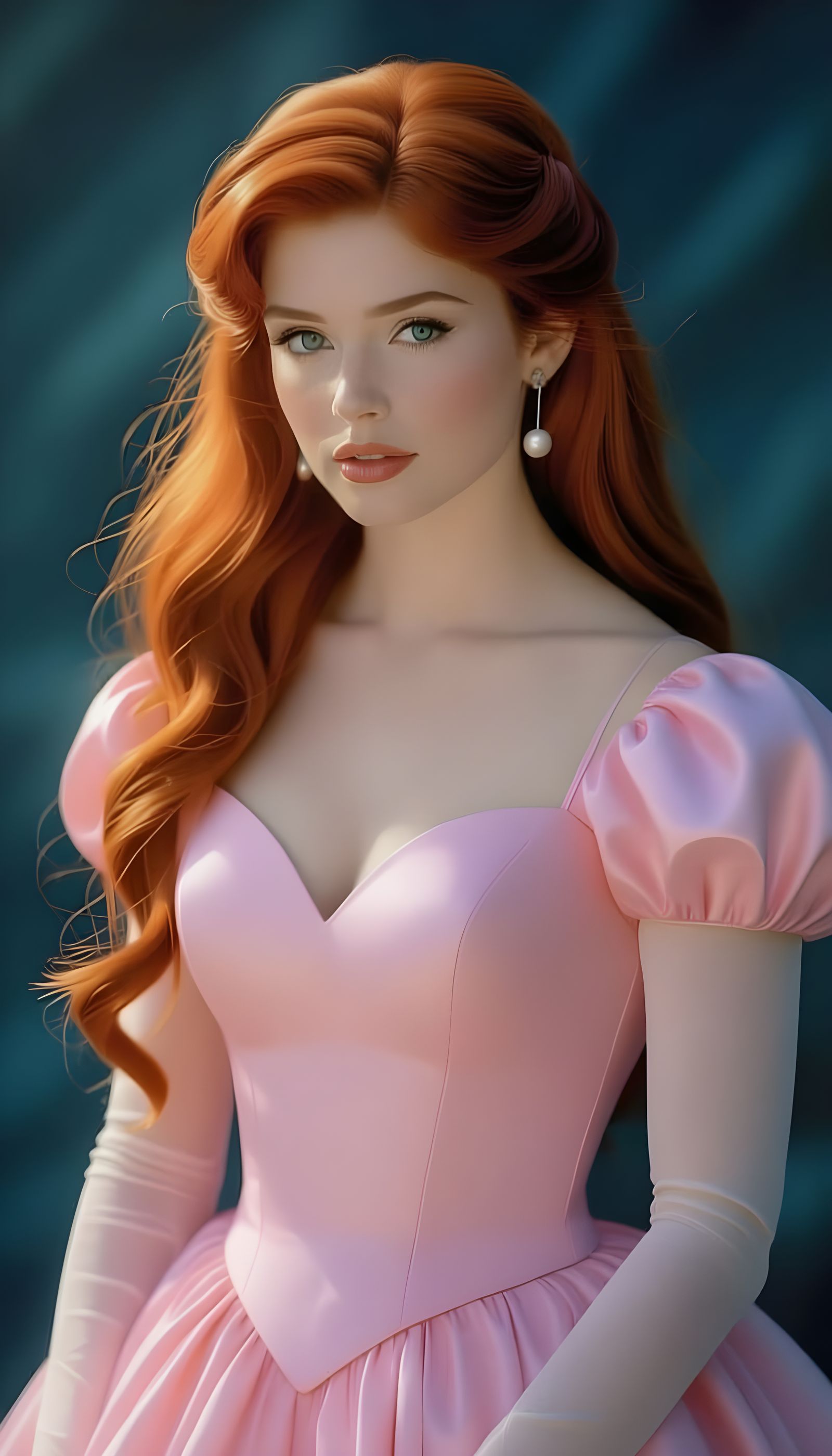 Ariel Princess Portrait: Cinematic Live-Action Film Still