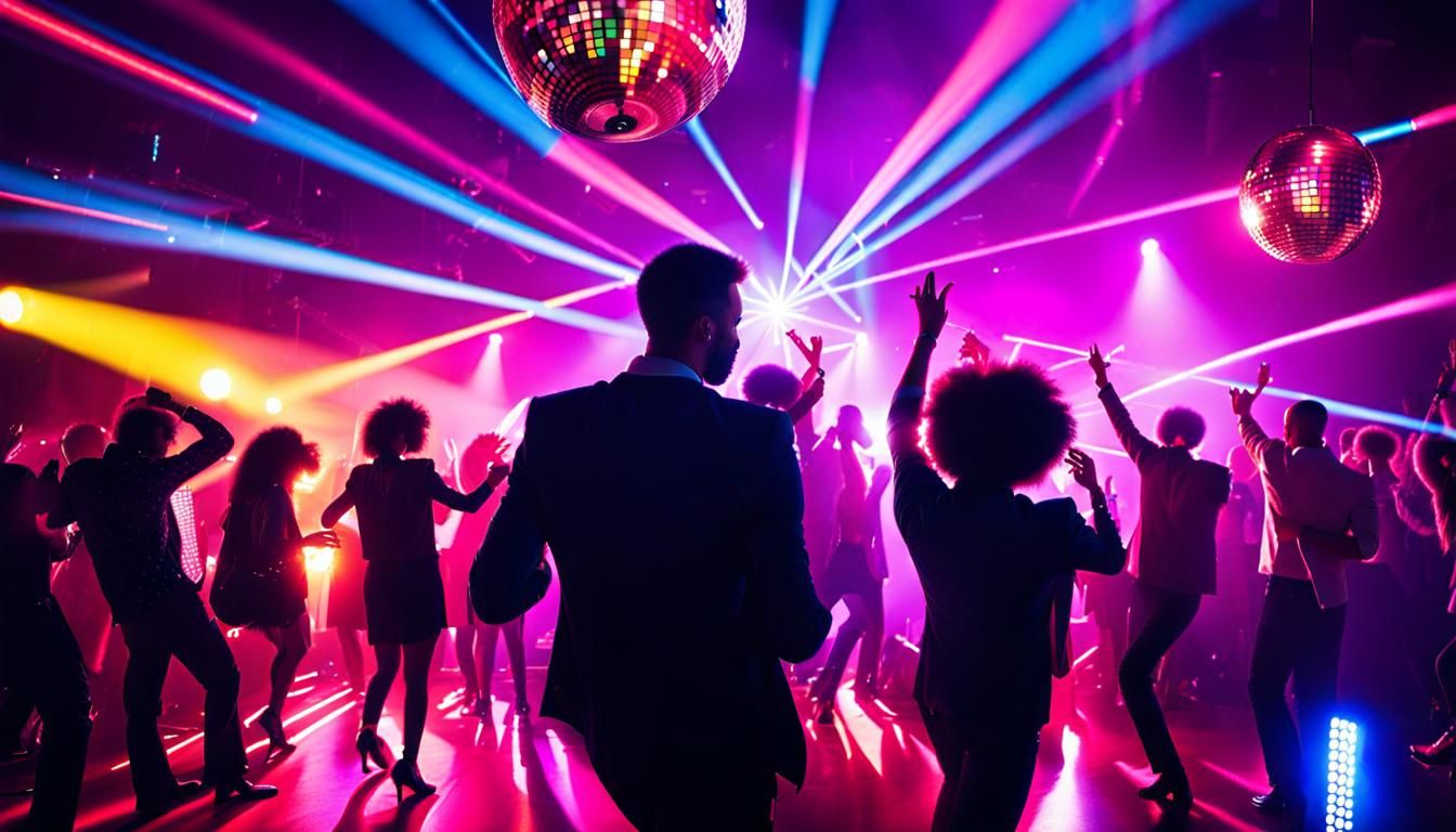 Energetic Disco Nightclub Dance Party Atmosphere