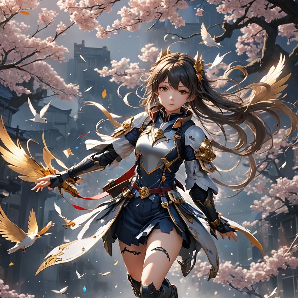 Anime Style 3D Character Concept Art