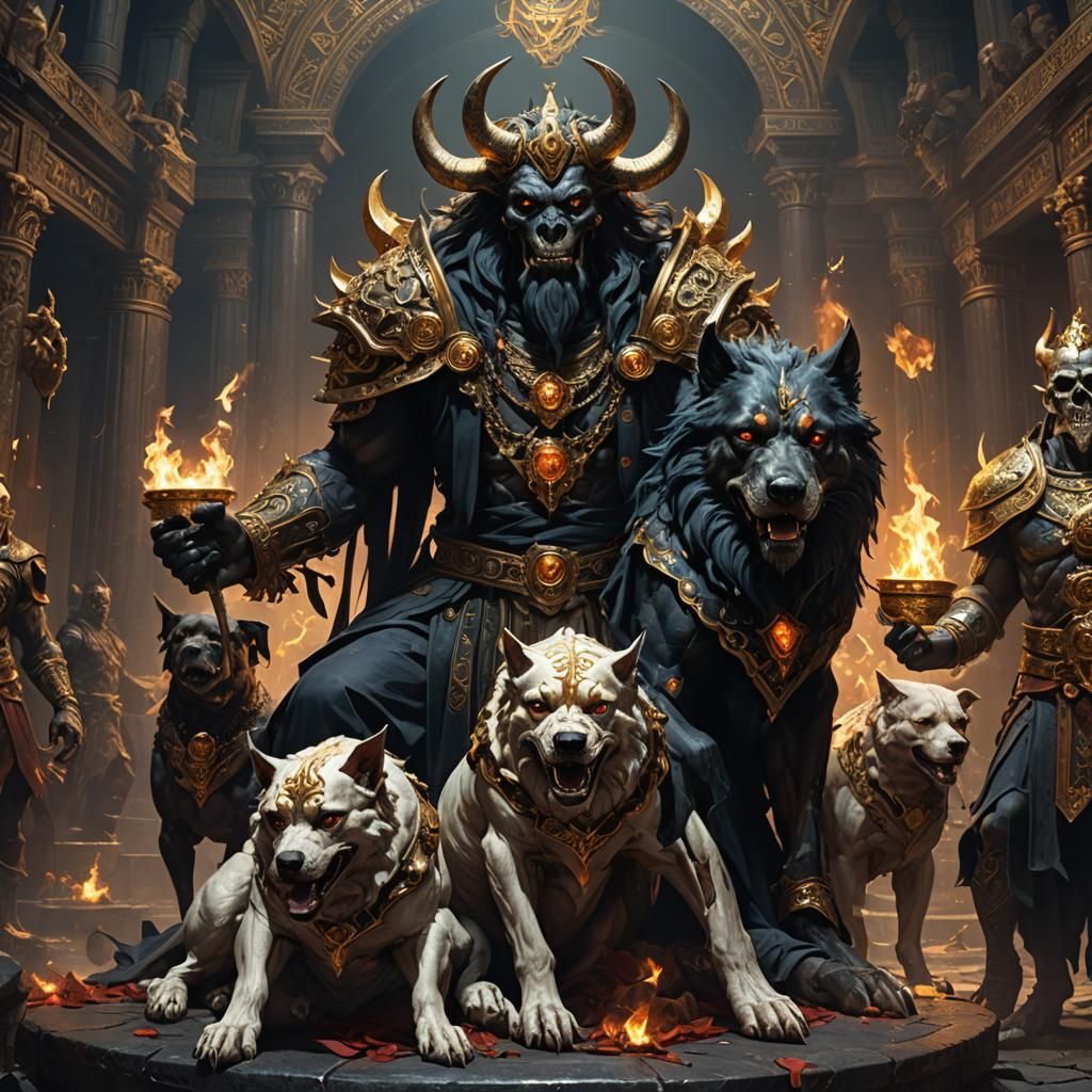 Hades, Lord of the Underworld: Dark Fantasy Art