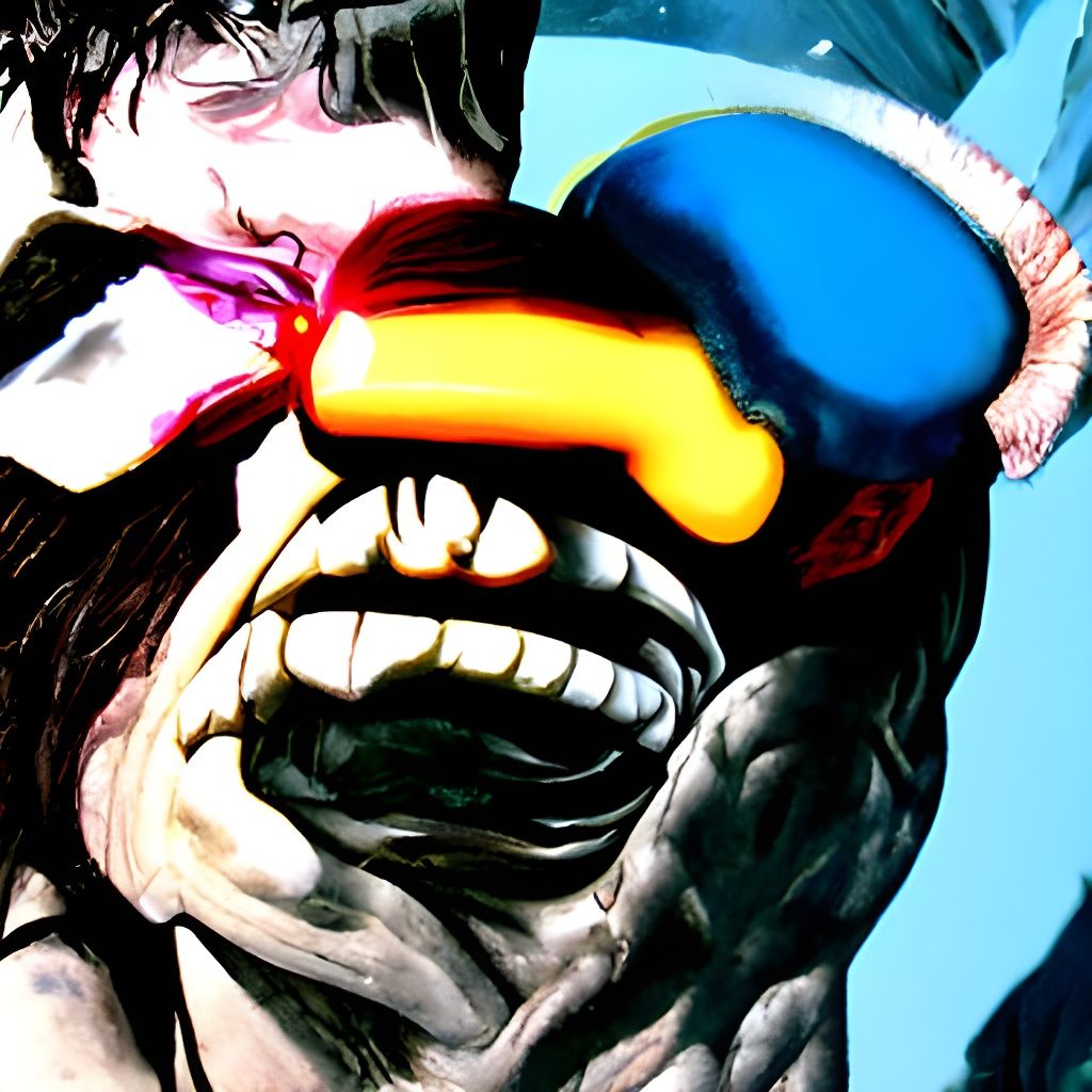 Cyclops Gets Punched: Hyperdetailed Pop Art