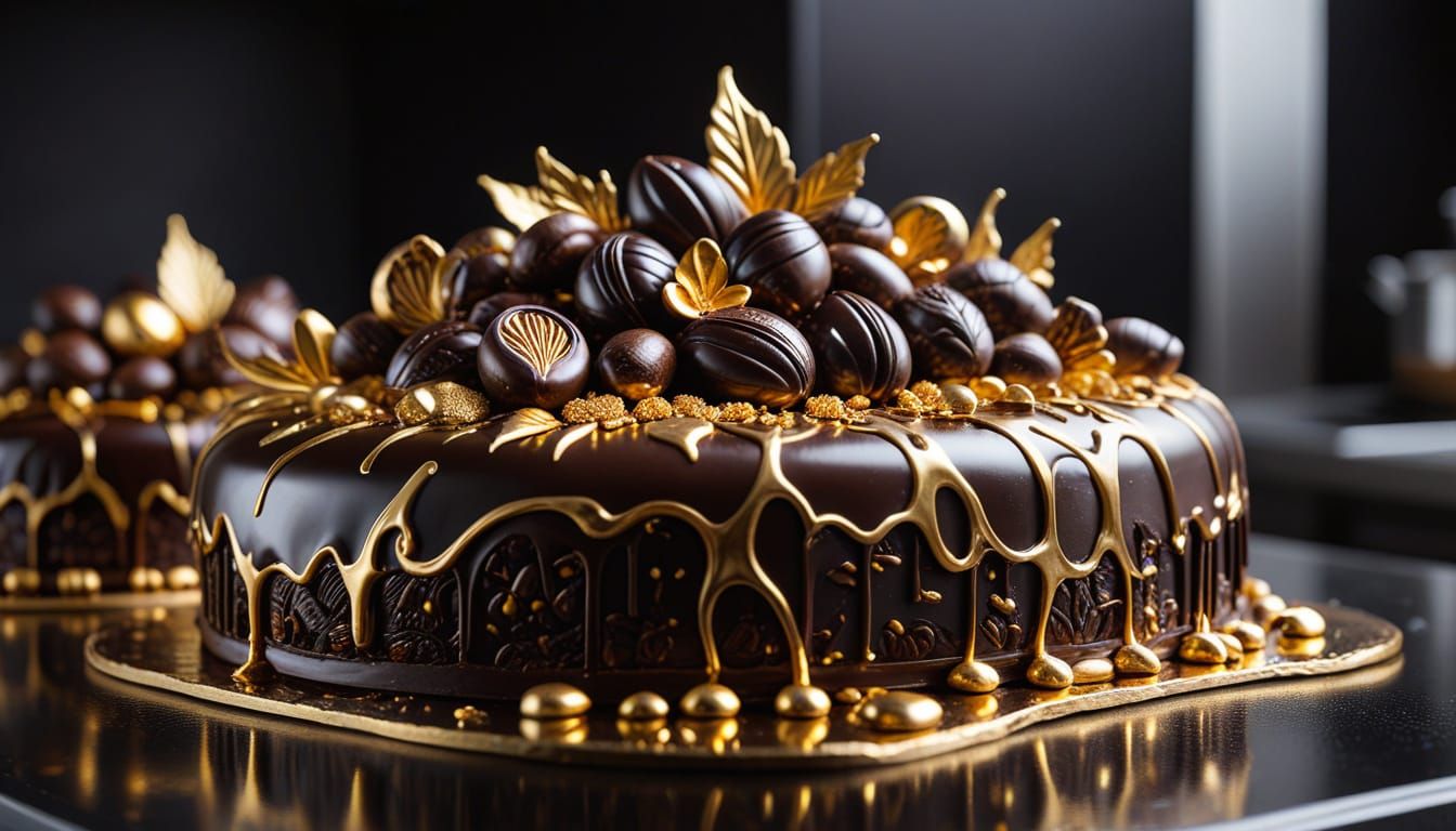 Sculpted chocolate art masterpiece...