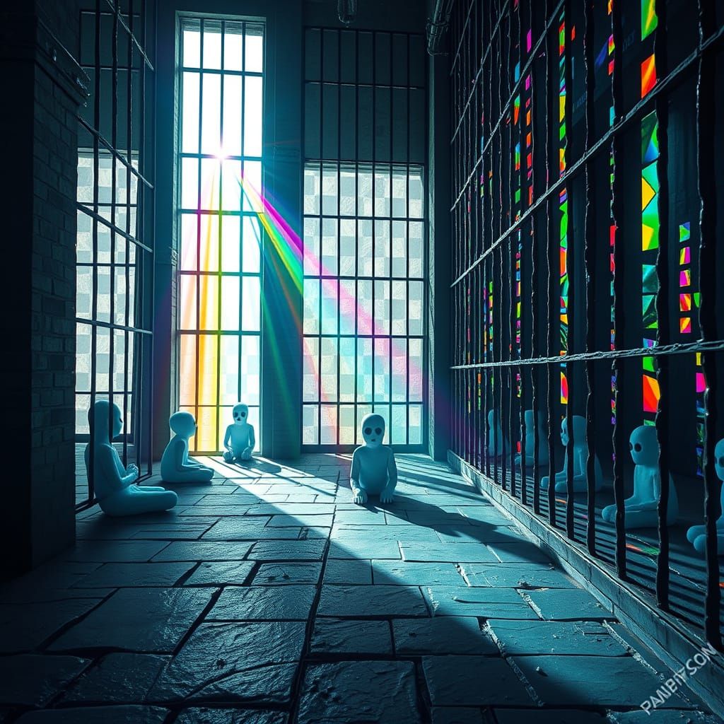 Surreal Prism Prison: Rainbows of Despair