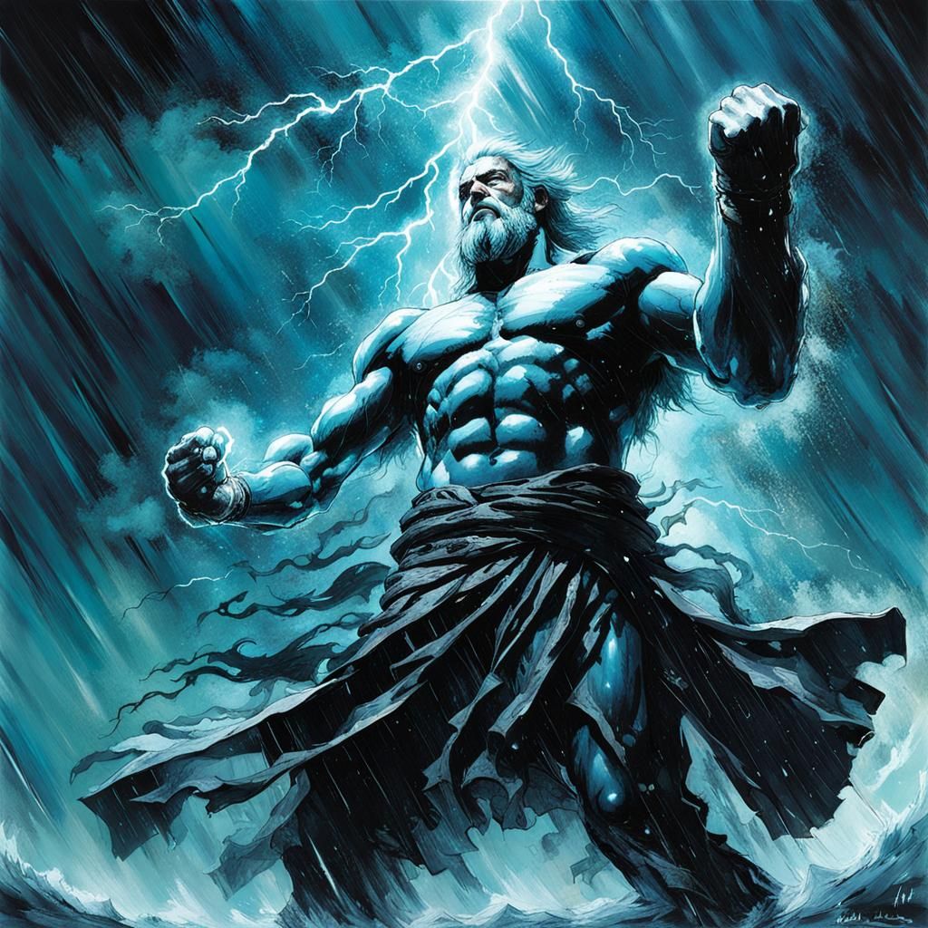 Bioluminescent Zeus Unleashes Lightning Flood