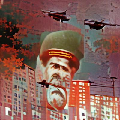 Among Us Characters in Soviet Style
