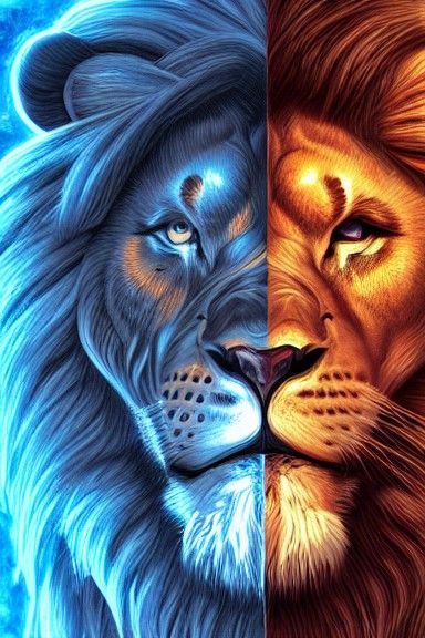 Lion-O Portrait in Kinetic Pointillism Style