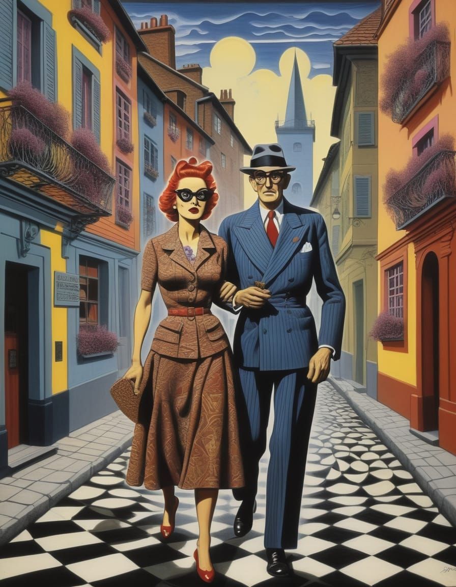 Op Art Tessellations in Vibrant Technicolor