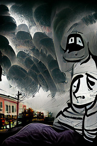 Abstract Anxiety Storm: A Visual Representation