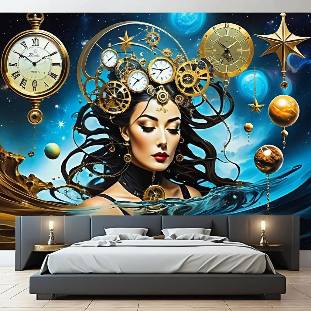 Surreal Steampunk Dreamscape Inspired by Salvador Dali