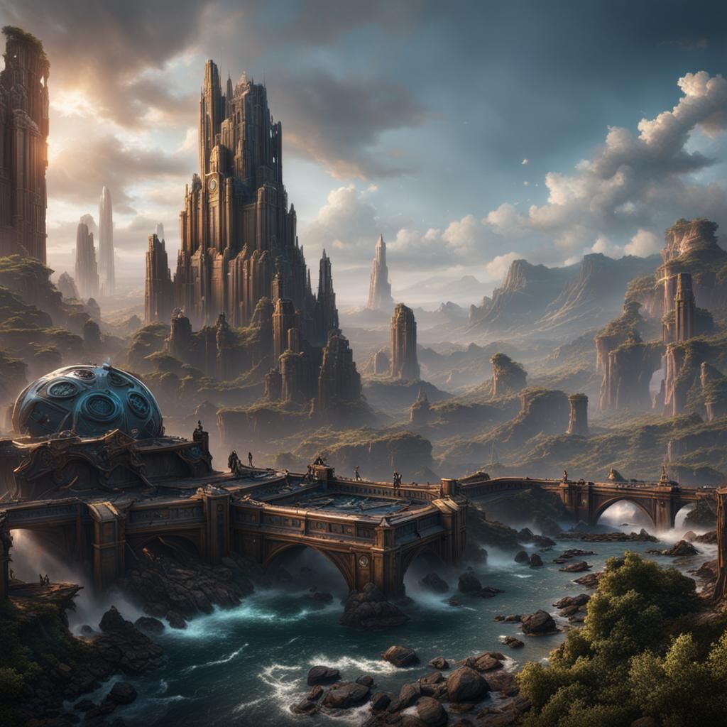 Avengers: Detailed Matte Painting in Deep Color