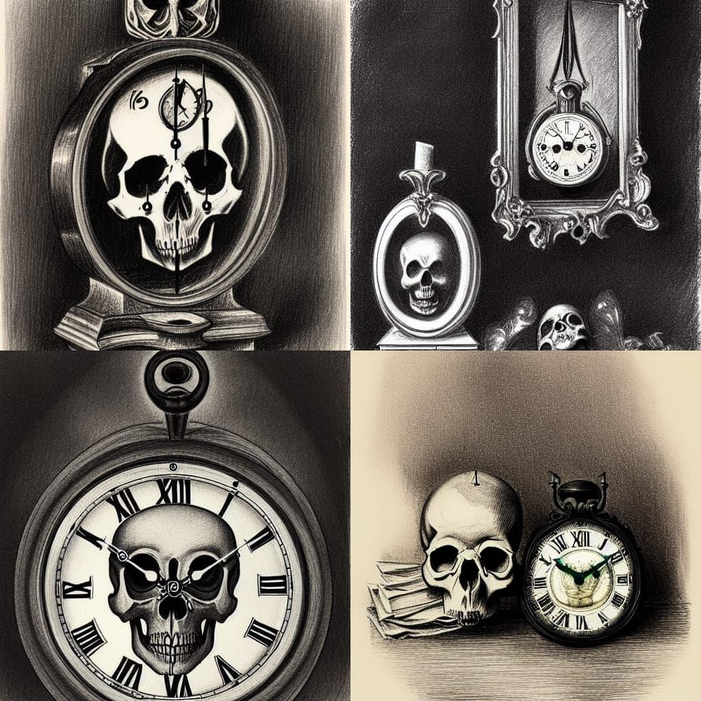 Vanitas Still Life: Memento Mori in Dark Academia Style