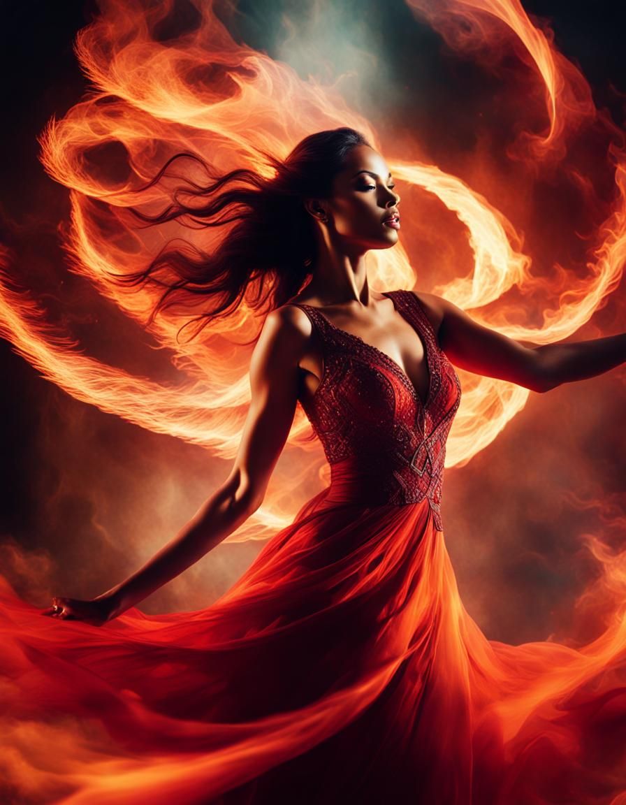 Fire dancer