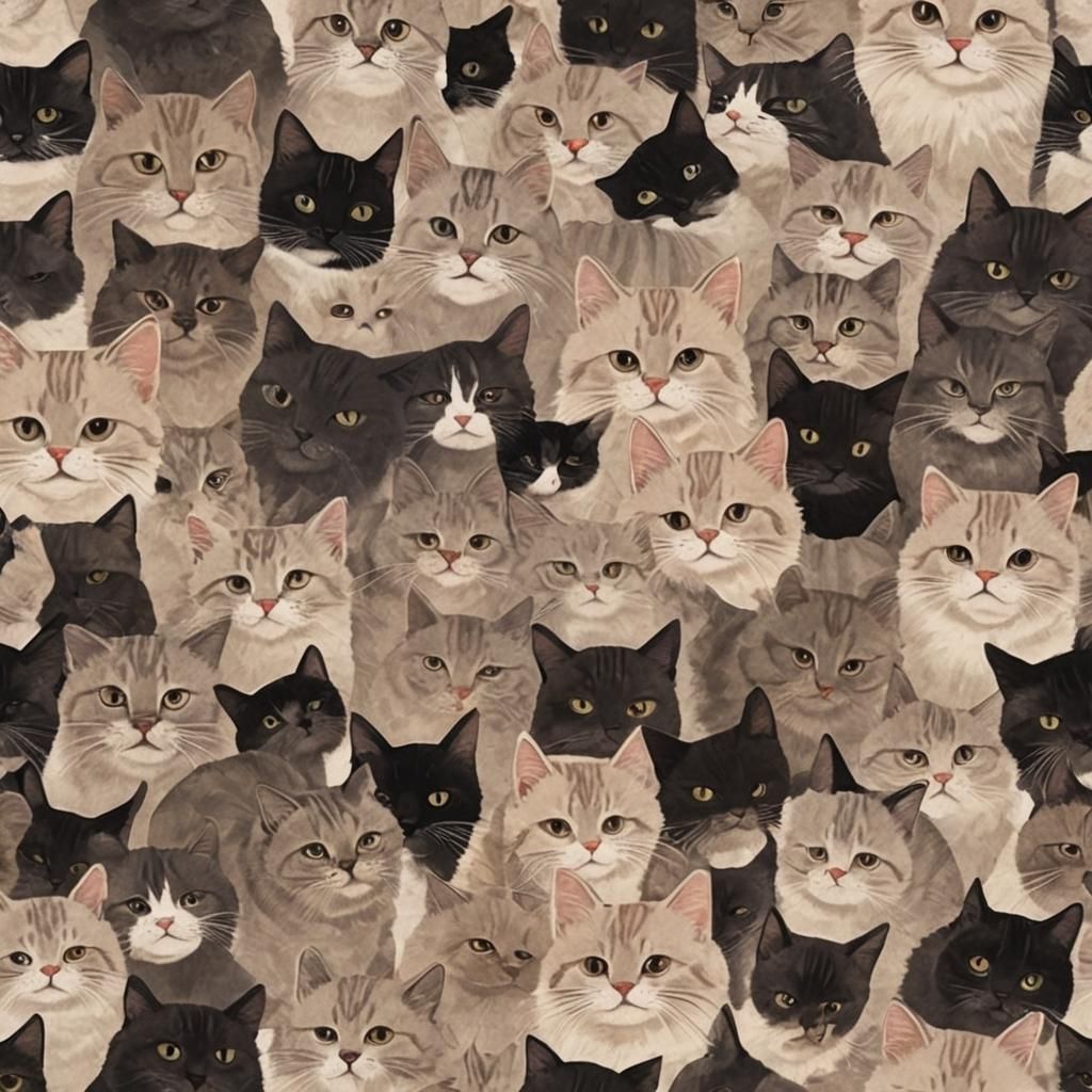 Abstract Image of a Cat