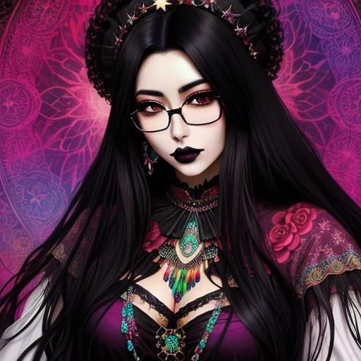 Mystical Camellia Princess in Manhwa Style