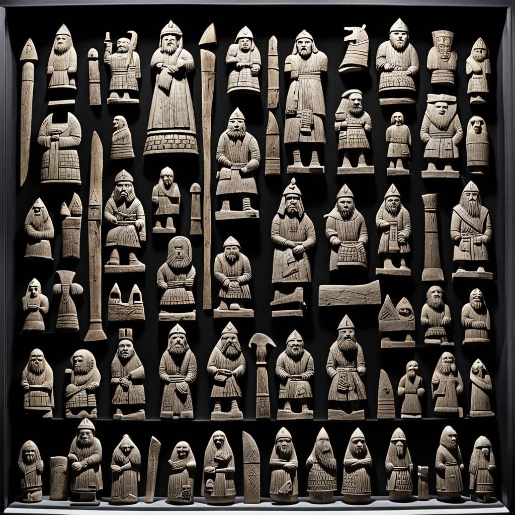 Isle of Lewis Chess Pieces: Ancient Viking Warriors