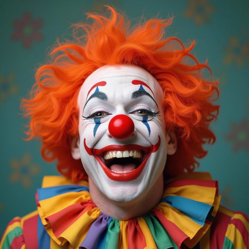 Happy Clown Laughing, Pop Surrealism Art