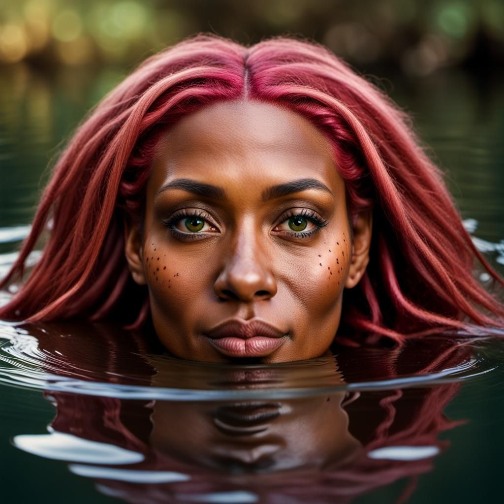 Pink Haired Elf Portrait with Studio Lighting