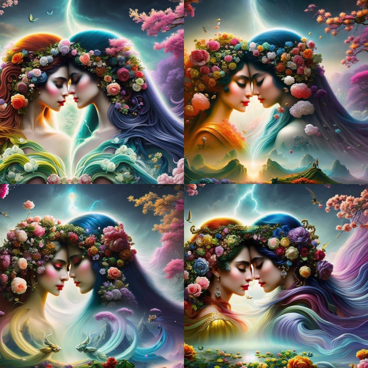 Yin Yang Honeycomb: A Banksy-Inspired Tenebrism Painting