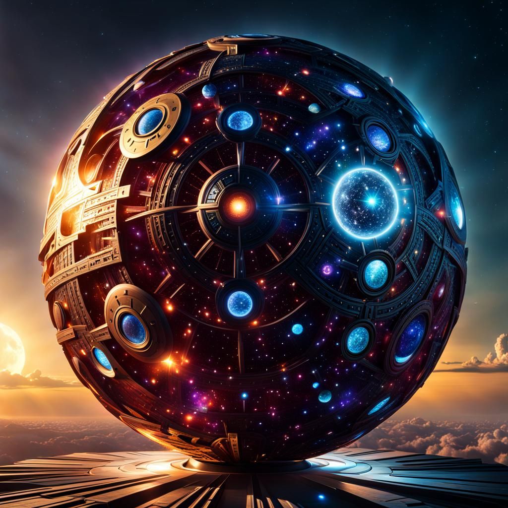 Cosmic Sphere of Destiny: AI Generated Art