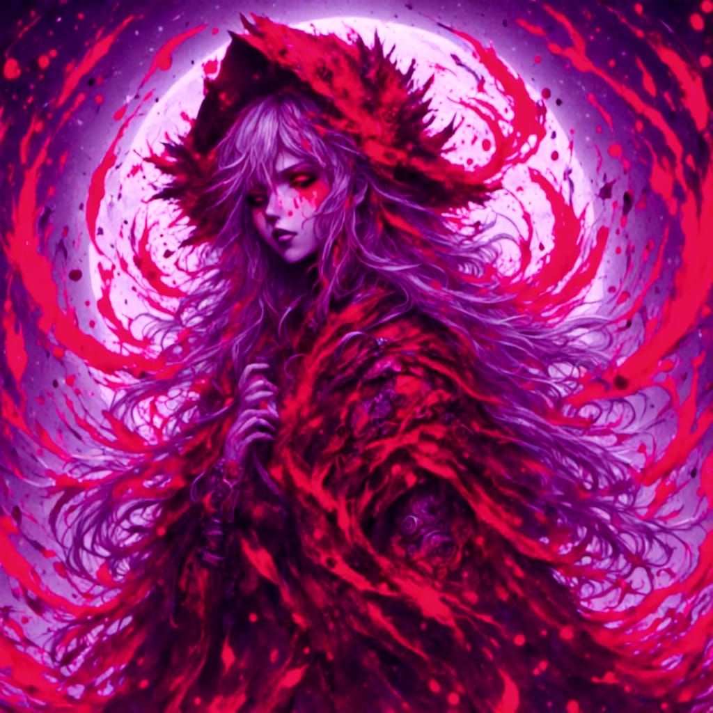 Glitched Blood Moon Festival in Fantasia Style