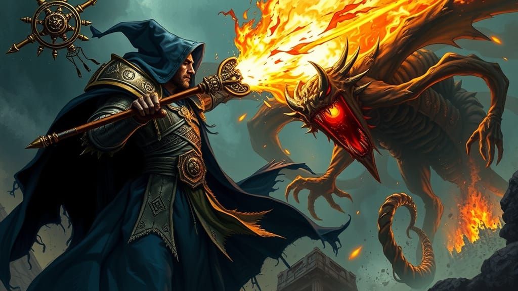 Warhammer 40k Psyker Battles Eldritch Horror in Psychedelic,...