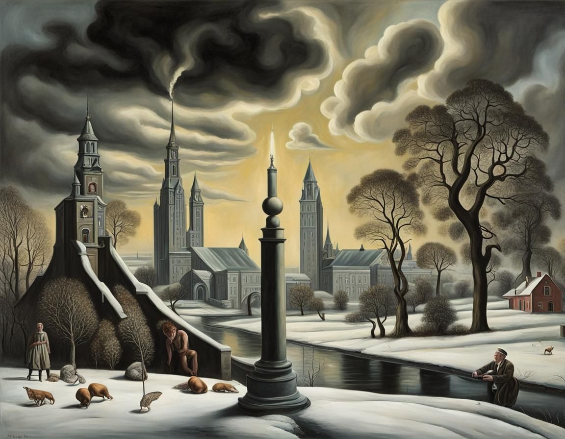 Magical Realism Image in the Style of Willink