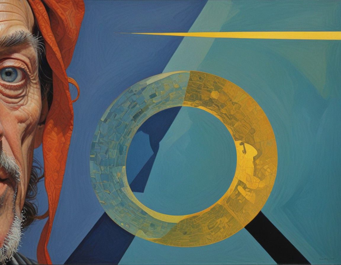 Surreal Portrait in Distorted Realism