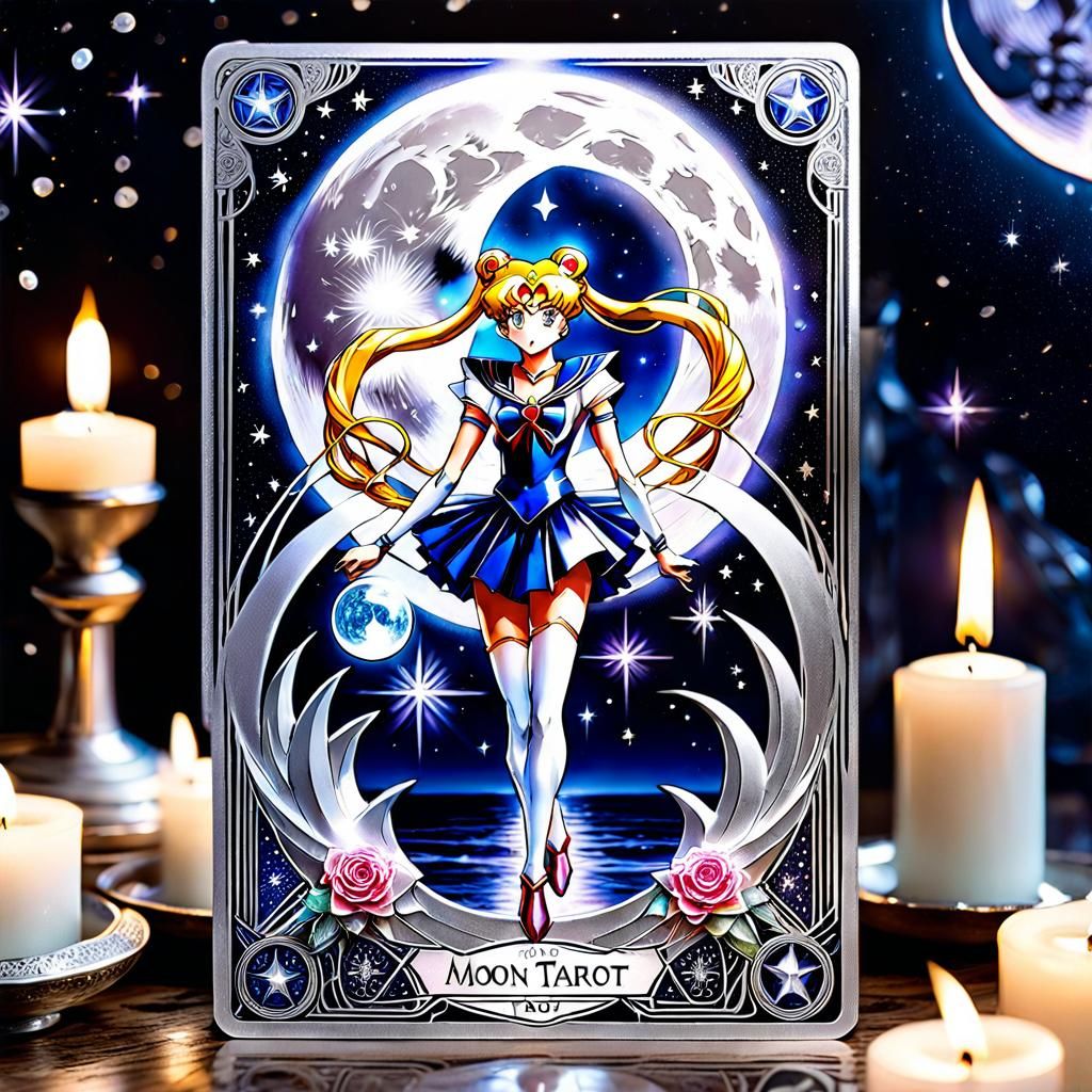 Sailor Moon Tarot Card in Takeuchi Style