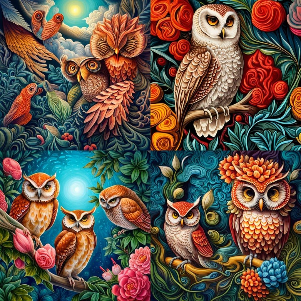 owls and flowers ernst haeckel maria sibylla merian