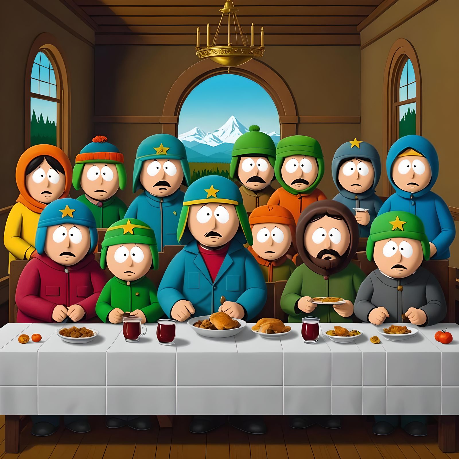 South Park Version of The Last Supper