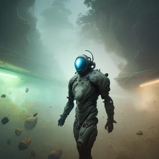 Detailed Organic Nanosuit Fantasy Art