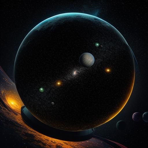 Glowing Gourds in Space: A Hyper-Realistic Illustration