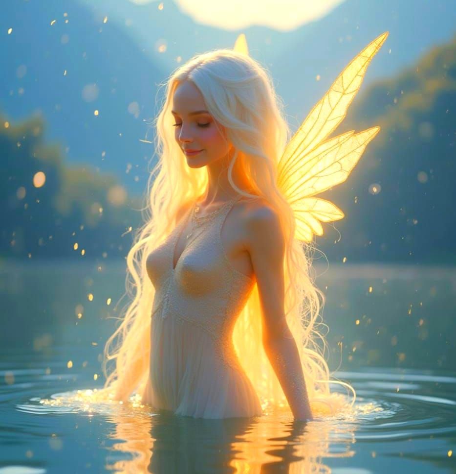 Ethereal Alien Goddess of the Heavenly Lake