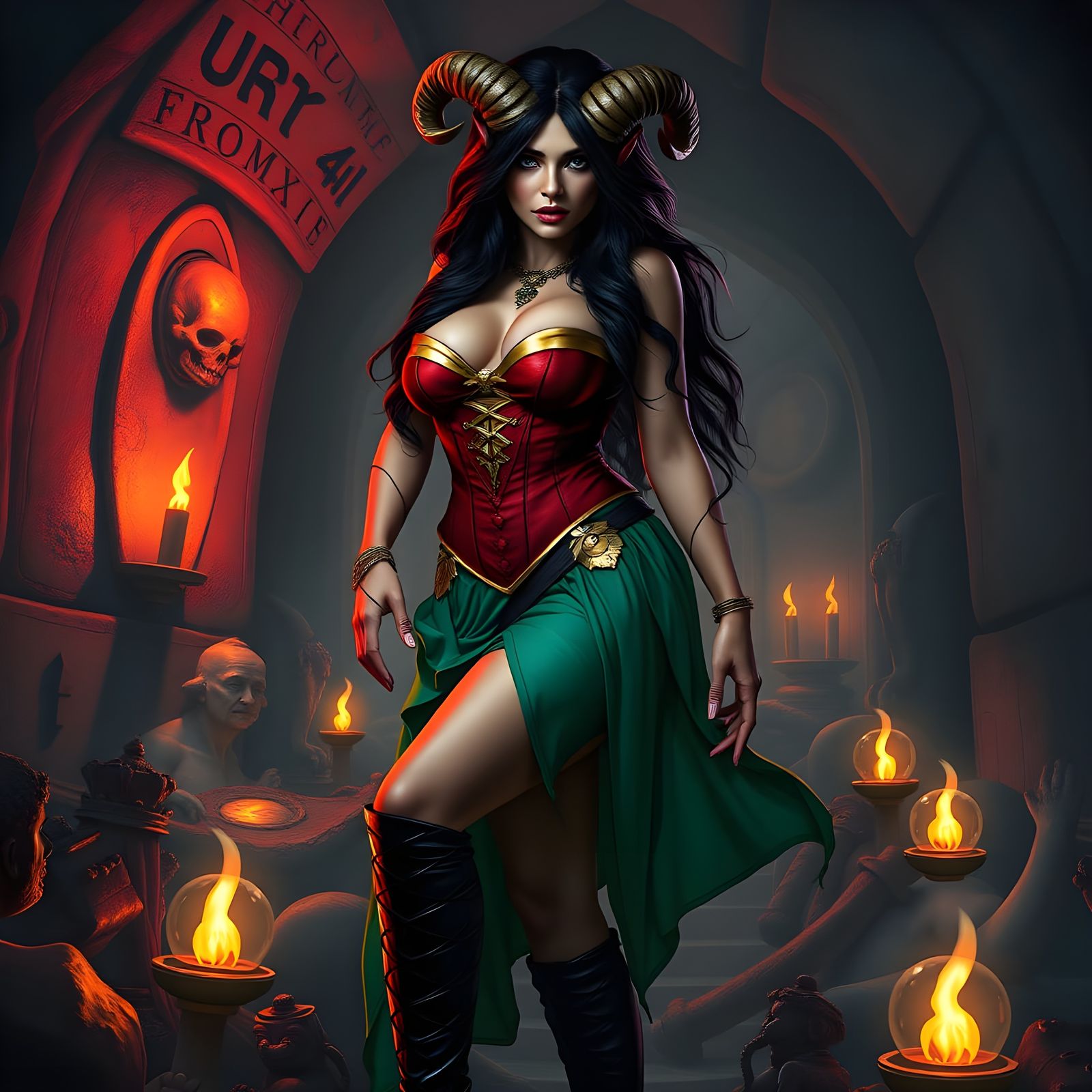 Ethereal Half-Satyr Adventurer Unveiled in Rich Fantasy Art