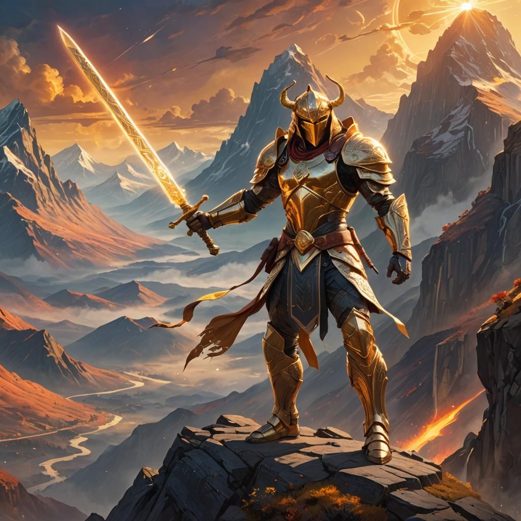 Libra Warrior Concept Art on Misty Mountain