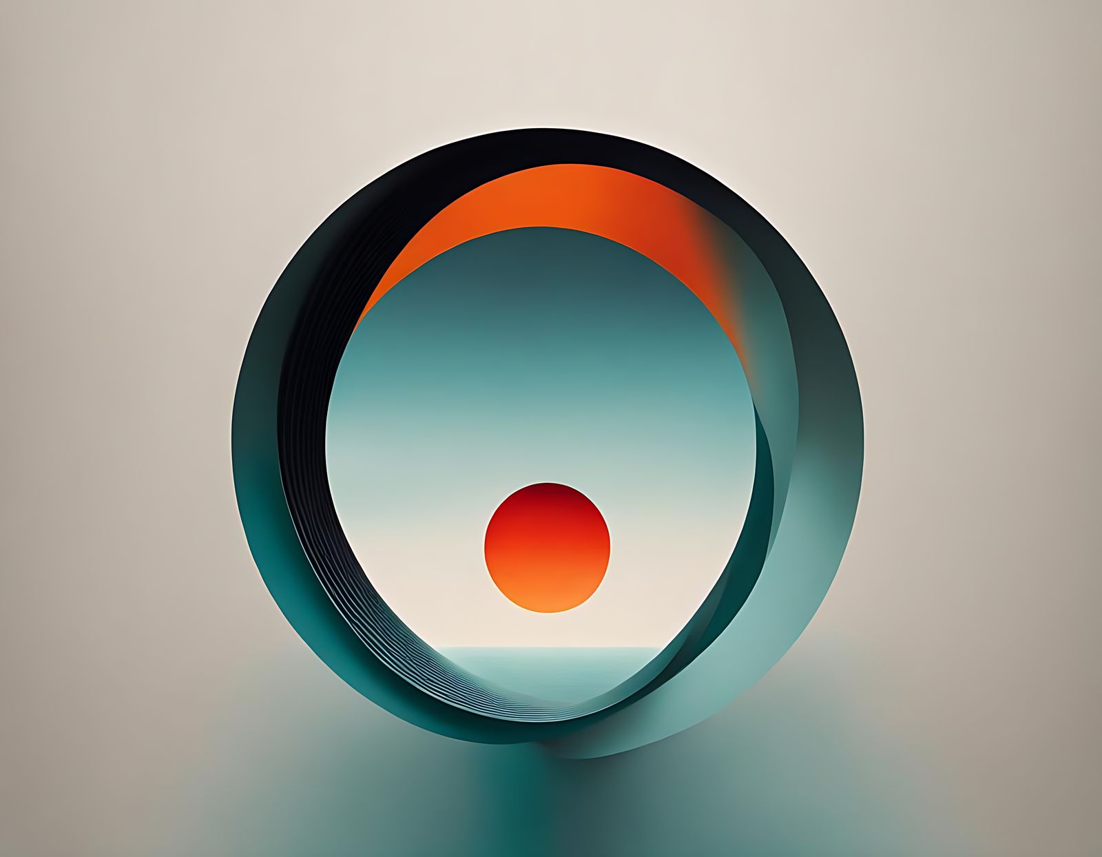 Tangerine doughnut  (abstract studies)