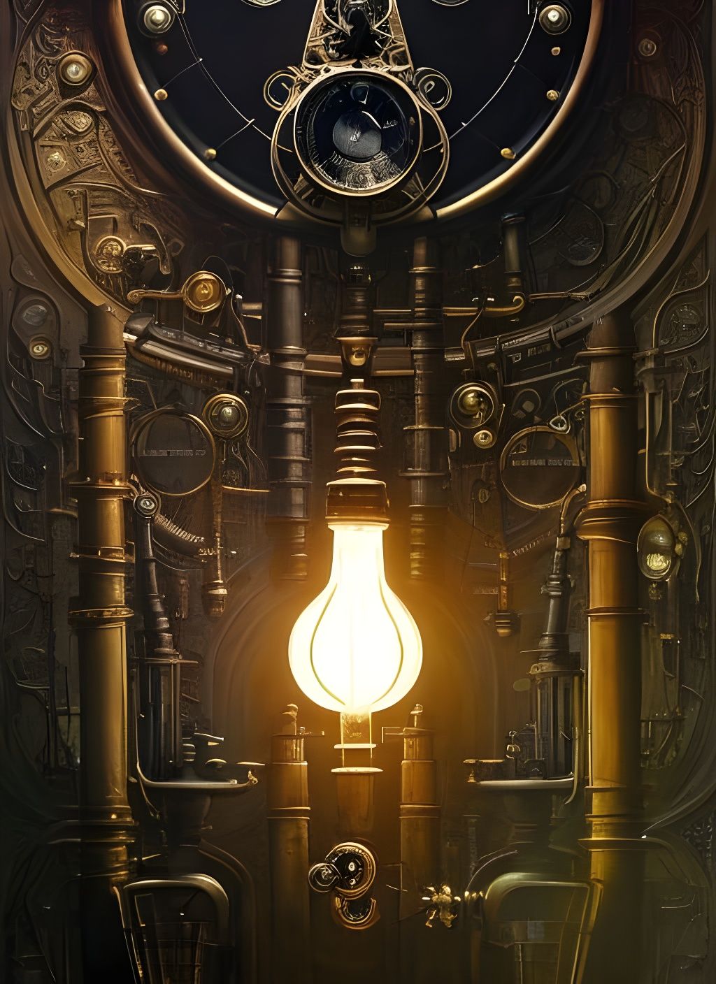 Steampunk Plague Doctor Portrait in Victorian Style